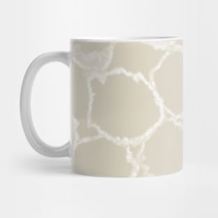 tie dye - shibori kumo and arashi white texture over beige Mug